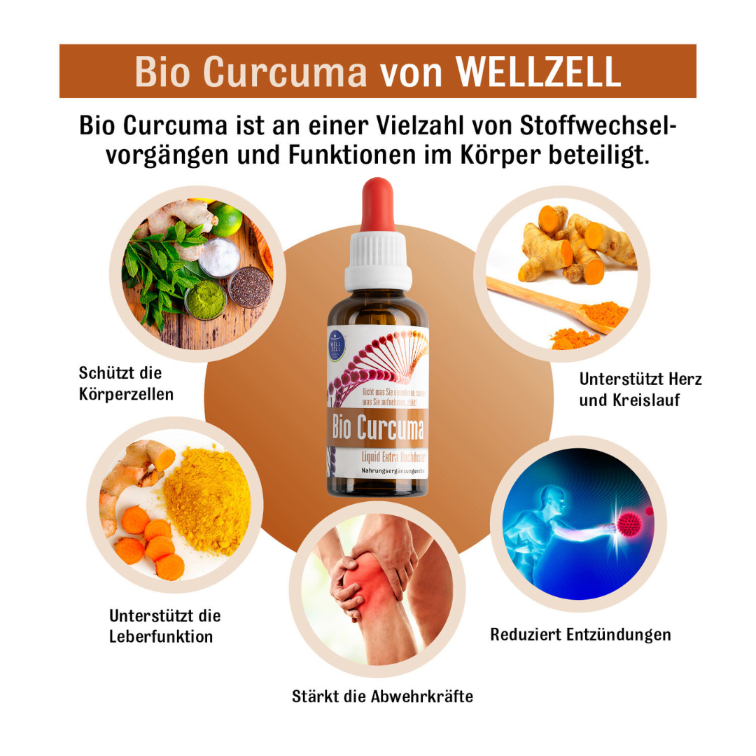 Bio Curcuma Stoffwechsel Booster - Curcumin Tropfen