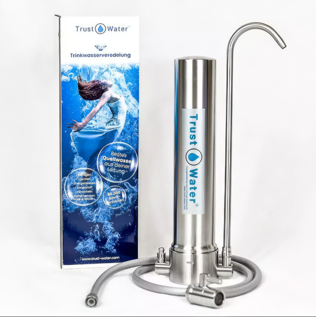 Auftischfilter inkl. 2x Ersatzfilter mit Energetisierung - Trust Water